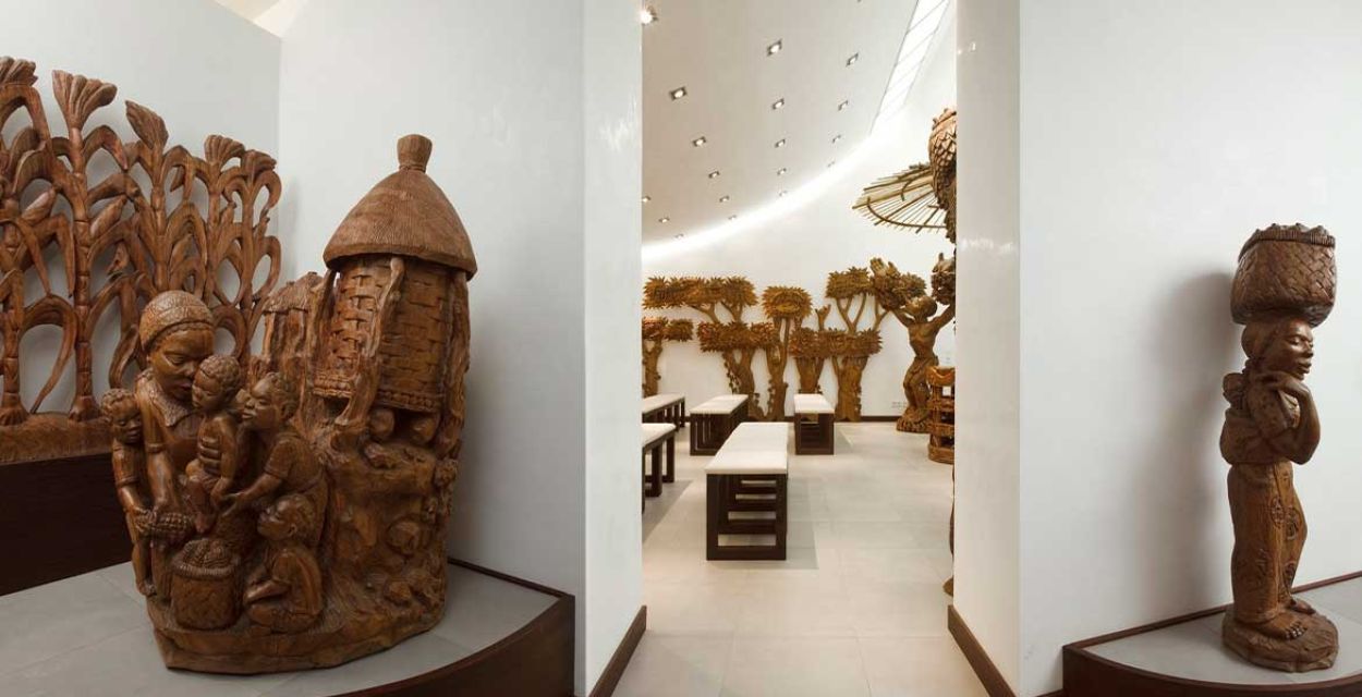 Innenansicht der missio-Hauskapelle im Haus der Weltkirche in der Pettenkoferstraße in München.