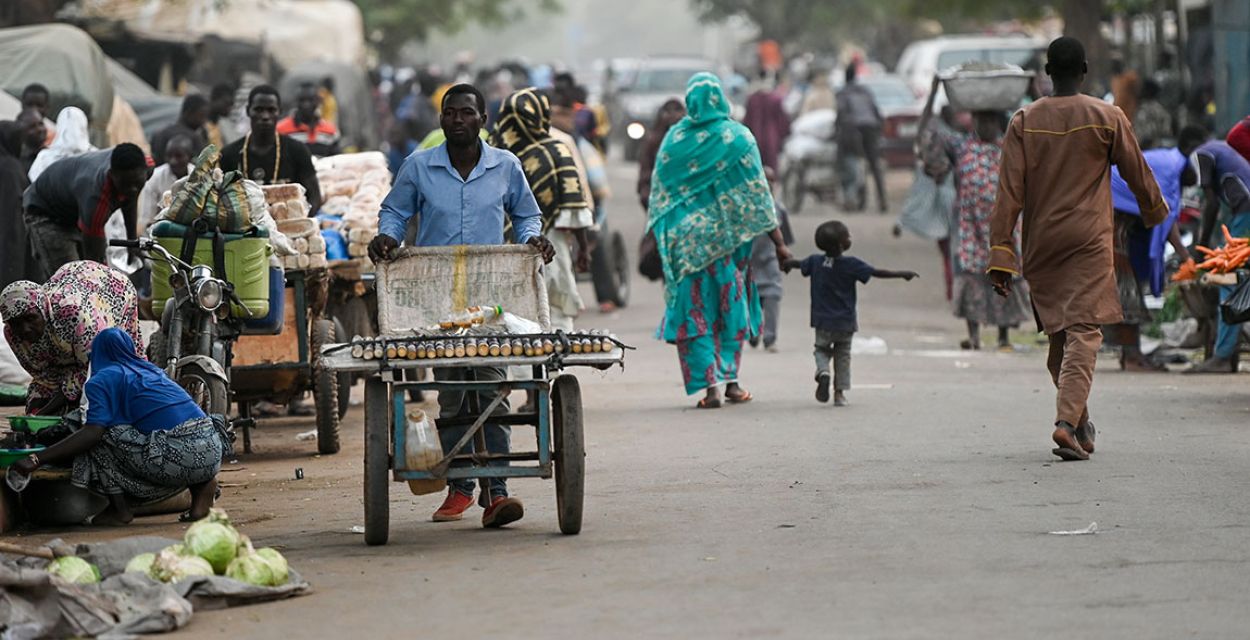 Straßenszene in Nigers Hauptstadt Niamey
