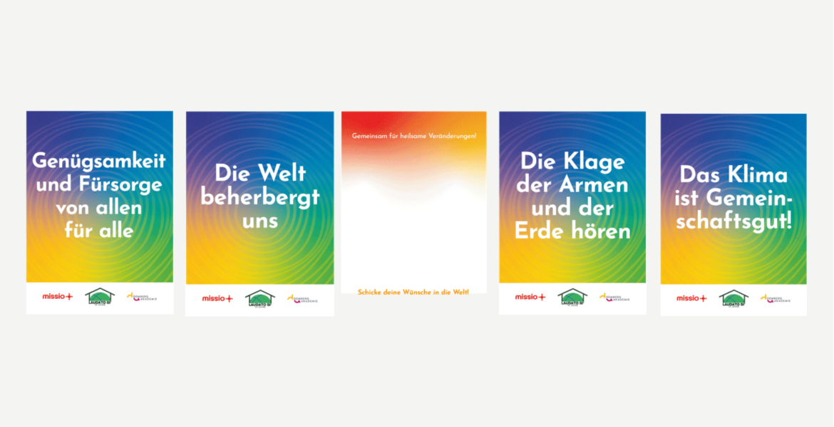 Kerzen mit Aufdruck zum Thema Hoffnung