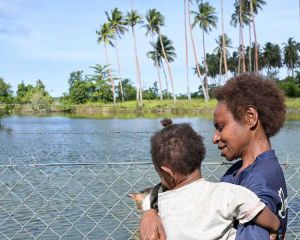 In den Schutzhäusern der katholischen Kirche in Papua-Neuguinea wird Frauen geholfen, die Gewalt erfahren mussten. Foto: Jörg Böthling